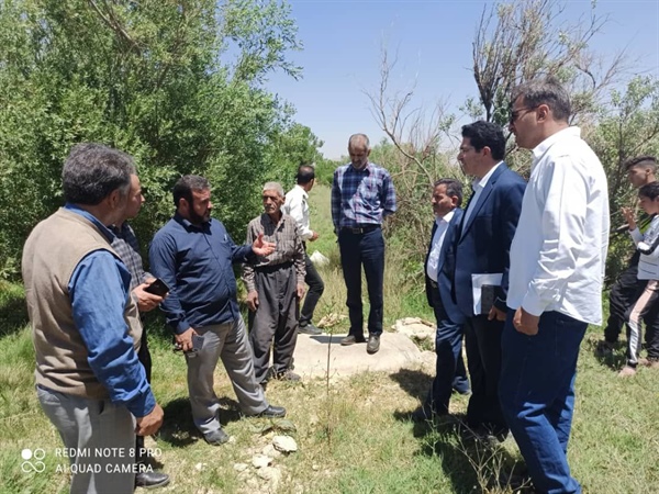 حضور مدیر کل امور روستایی وبخشدار در روستای اورگنجه
