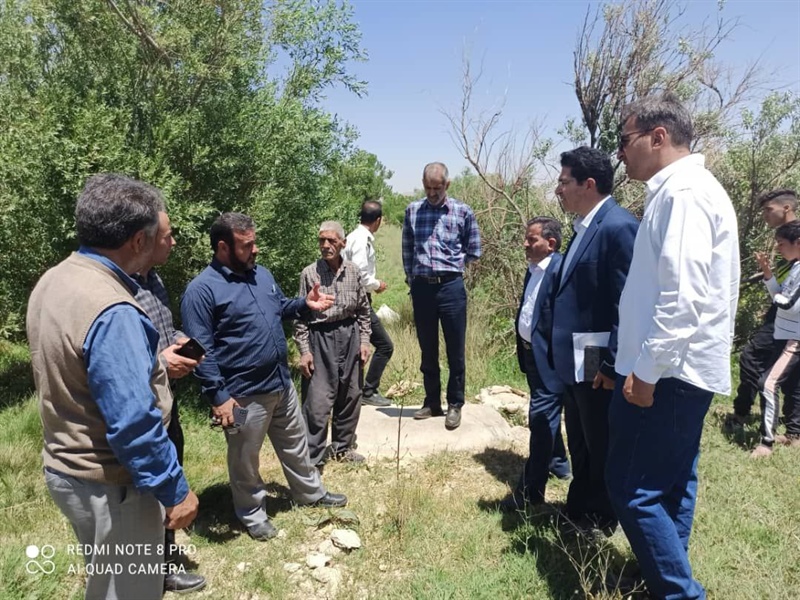 حضور مدیر کل امور روستایی وبخشدار در روستای اورگنجه