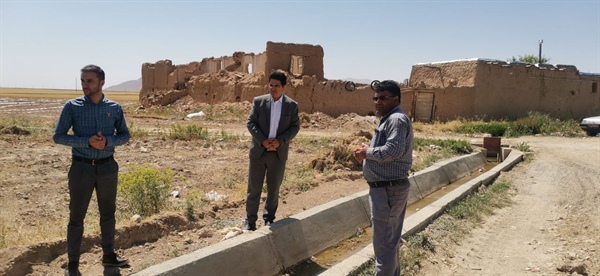 بازدید بخشدار بزینه رود از روستای قشقجه وتوزلو