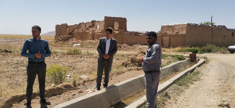 بازدید بخشدار بزینه رود از روستای قشقجه وتوزلو