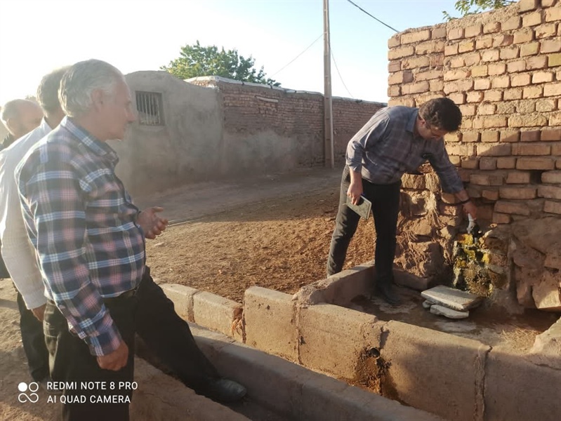 حضور بخشدار بزینه رود در روستای زاغه لو
