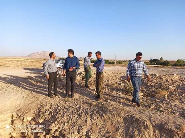 حضور بخشدار بزینه رود در روستای اردهین