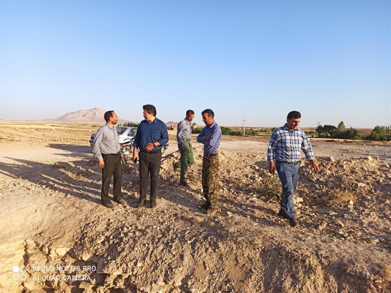 حضور بخشدار بزینه رود در روستای اردهین