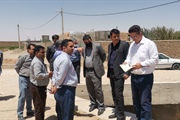حضور وبازدید مسئولین شهرستانی در روستاهای توزلو و غلامویس
