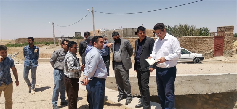 حضور وبازدید مسئولین شهرستانی در روستاهای توزلو و غلامویس