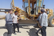 بازدید از عملیات زیر سازی وآسفالت ریزی معبر اصلی روستای بزین