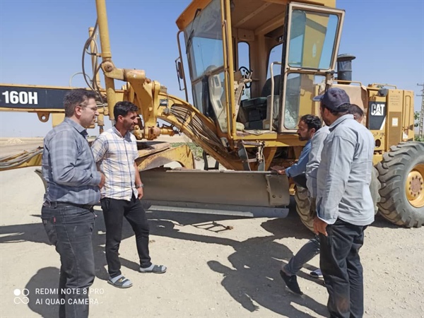 بازدید از عملیات زیر سازی وآسفالت ریزی معبر اصلی روستای بزین
