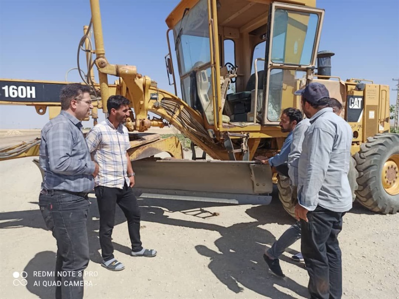 بازدید از عملیات زیر سازی وآسفالت ریزی معبر اصلی روستای بزین