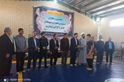 بازدید مسئولین بخش از محل برگزاری مسابقات ووشوکشوری در شهر زرین رود
