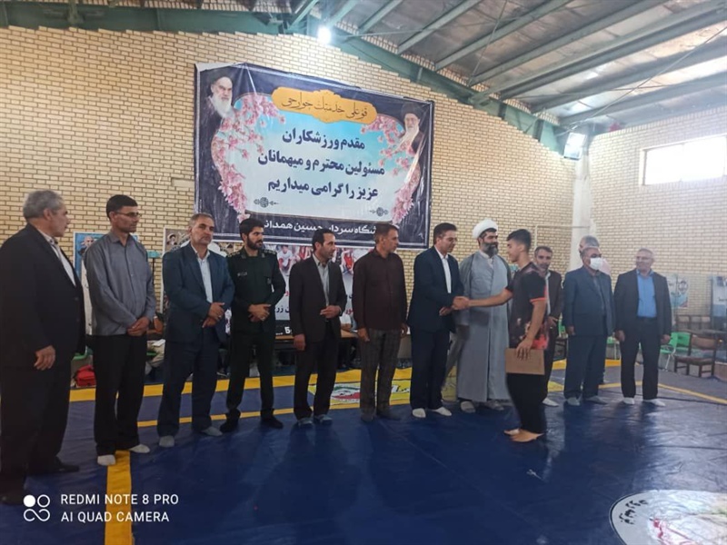 بازدید مسئولین بخش از محل برگزاری مسابقات ووشوکشوری در شهر زرین رود