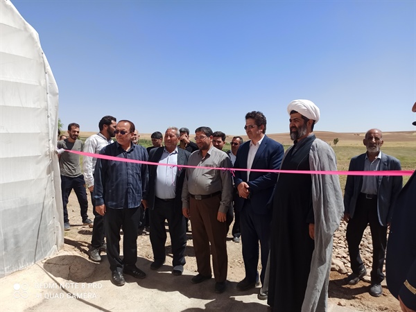 افتتاح پروژه گلخانه 3000 متری در روستای زاغج به مناسبت گرامیداشت هفته دولت