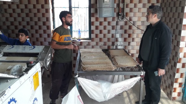 بازدید بخشداربزینه رود از نانوایی مستقر در روستای استرود
