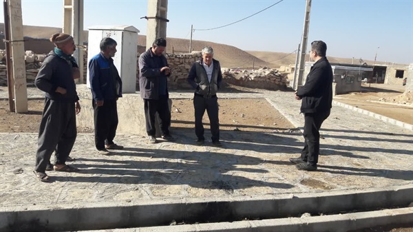 بازدید بخشدار بزینه رود از روستای خانلار وبررسی مسائل ومشکلات مطرح در سطح روستا