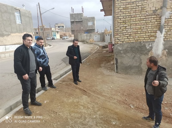 بازدید بخشدار بزینه رود از روستای عموکندی