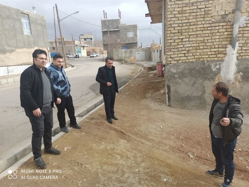 بازدید بخشدار بزینه رود از روستای عموکندی