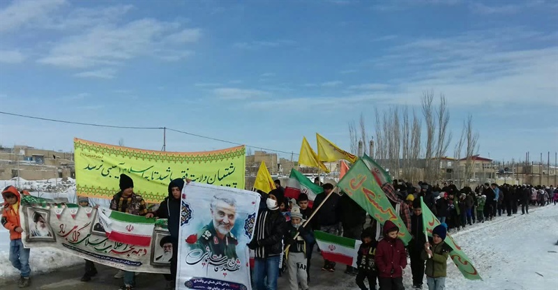 برگزاری پرشور راهپیمایی 22 بهمن در روستا محمدخلج به روایت تصویر