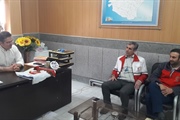 نشست رئیس هلال احمر شهرستان خدابنده با بخشداربزینه رود