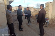 حضور بخشدار بزینه رود در روستای قره کهریز