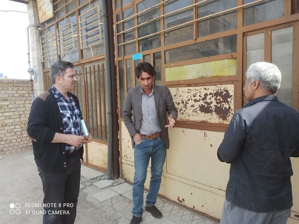 بازدید بخشدار بزینه رود به همراه رئیس مرکز خدمات کشاورزی بخش بزینه رود از نانوایی روستای پیرمرزبان