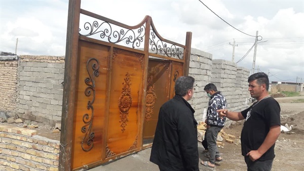 حضور بخشدار بزینه رود در روستای قزلبلاغ