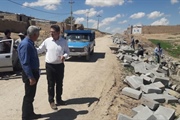 حضور بخشدار بزینه رود در روستای بصرک