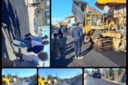 آغاز عملیات اجرایی پروژه آسفالت ریزی معابر اصلی روستای توزلو از...