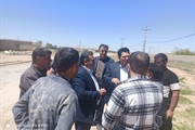 حضور بخشدار بزینه رود به همراه مدیر کل امور روستایی وشوراهای...