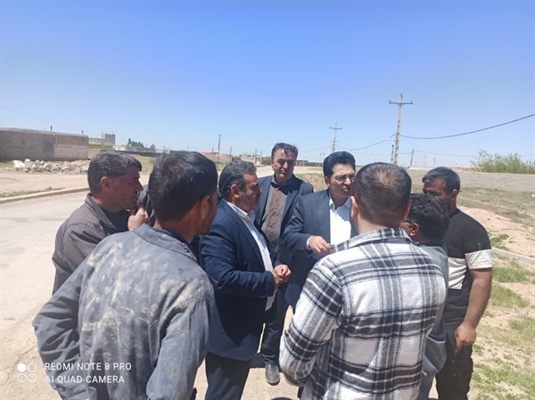 حضور بخشدار بزینه رود به همراه مدیر کل امور روستایی وشوراهای استانداری زنجان