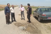 معاون فرماندار وبخشدار از روستای حی بازدید کردند