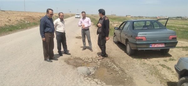 معاون فرماندار وبخشدار از روستای حی بازدید کردند
