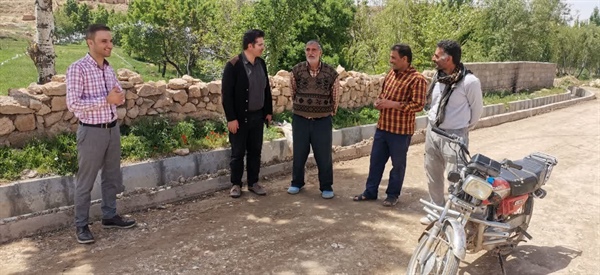 بازدید بخشدار بزینه رود از روستای سرئین
