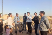 بخشدار از شبکه گازرسانی روستاهای اردهین  وقره کهریز بازدید نمودند