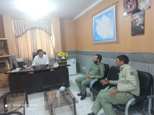 نشست رئیس اداره محیط زیست شهرستان با بخشدار بزینه رود
