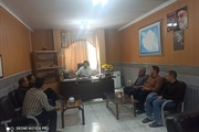 نشست اعضای شورای اسلامی واهالی روستا پیرمرزبان با بخشدار بزینه رود