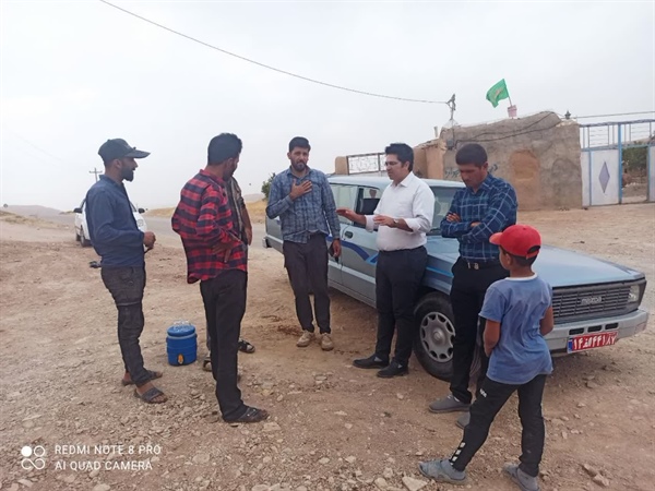 بخشدار بزینه رود از روستای بصرک بازدید کردند