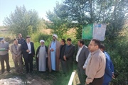 افتتاح وبهره برداری از کانال انتقال آب مزارع،و کشتزارهای روستای قشقجه