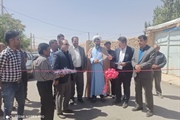 افتتاح وبهره برداری از پروژه های زیرسازی وآسفالت ریزی روستای توزلو