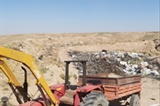 جمع آوری وامحاء زباله های روستای قجور