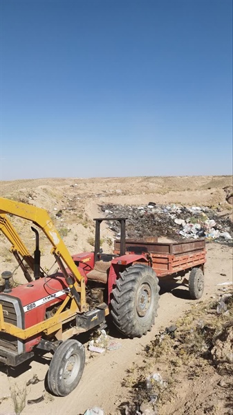 جمع آوری وامحاء زباله های روستای قجور