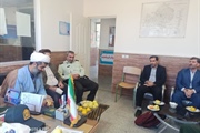 دیدار مسئولین بخش به مناسبت هفته نیروی انتظامی با فرمانده پاسگاه...