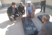 آئین غباروبی وعطر افشانی مزار شهدای روستای زاغج برگزار شد