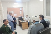 حضور بخشدار بزینه رود در درمانگاه شهر به مناسبت روز پرستار
