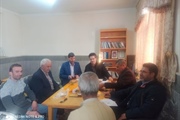 نشست بخشدار بزینه رود بااعضای هیأت اجرایی بخش