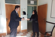 بخشدار بزینه رود با رؤسای ادارات بهزیستی وجهاد کشاورزی شهر زرین...