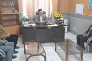 دیدار نوروزی رئیس اداره آموزش وپرورش منطقه بزینه رود با بخشدار...