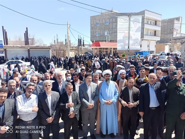 راهپیمایی با شکوه روز قدس شهر زرین رودبرگزار گردید