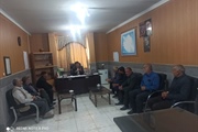 نشست تعدادی از گندمکاران عمده بخش بزینه رود با بخشدار بزینه رود و...