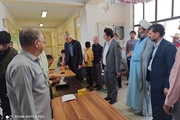 بخشدار بزینه رود و حجت الاسلام اصلانی امام جمعه شهر زرین رود از...