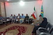 دیدار با امام جمعه شهر وبخش به مناسبت هفته وحدت وهفته دفاع مقدس