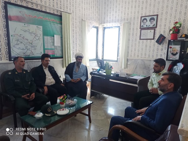 دیدار با فرماندهی انتظامی بخش به مناسبت هفته نیروی انتظامی